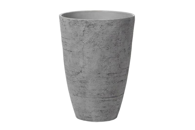 Trädgårdskruka Camia set om 2 Grå, 43x43x60 cm - Grå, 43x43x60 cm - Trädgård & spabad - Trädgårdsskötsel - Odling - Planteringskärl & blomkruka - Stor blomkruka