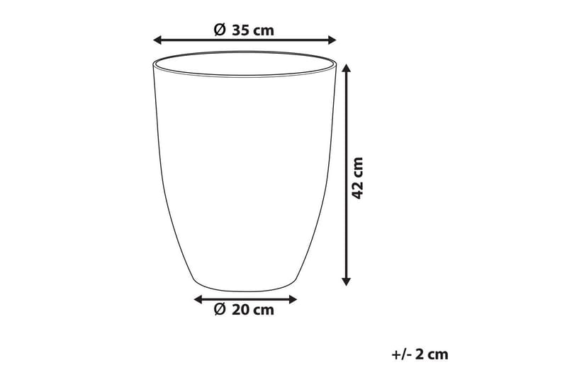 Trädgårdskruka Croton 35x35x42 cm - 35x35x42 cm - Trädgård & spabad - Trädgårdsskötsel - Odling - Planteringskärl & blomkruka - Stor blomkruka