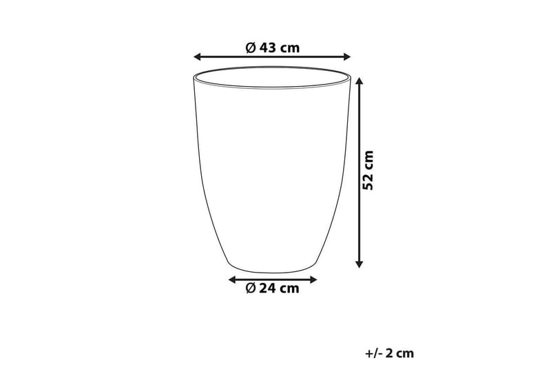 Trädgårdskruka Croton 43x43x52 cm - 43x43x52 cm - Trädgård & spabad - Trädgårdsskötsel - Odling - Planteringskärl & blomkruka - Stor blomkruka