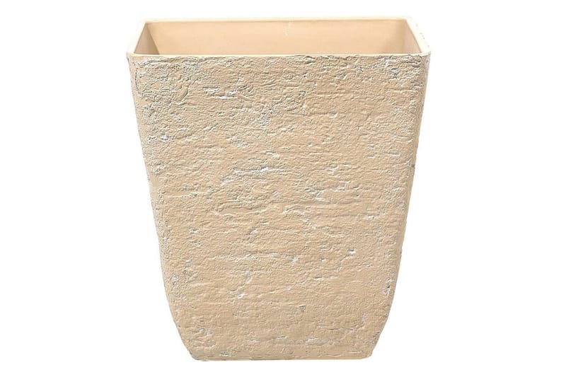 Trädgårdskruka Delos set om 2 Beige, 49x49x53 cm - Beige, 49x49x53 cm - Trädgård & spabad - Trädgårdsskötsel - Odling - Planteringskärl & blomkruka - Stor blomkruka