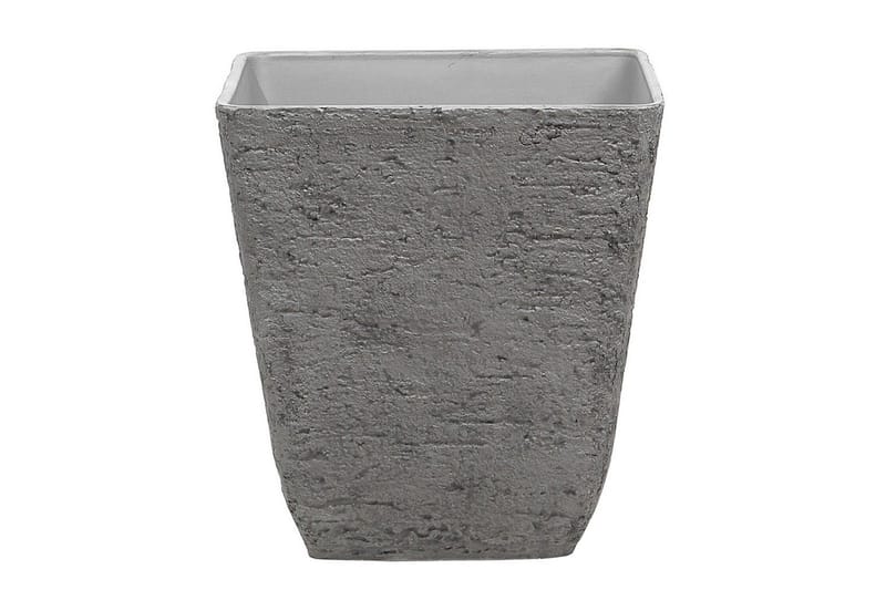 Trädgårdskruka Delos set om 2 Grå, 49x49x53 cm - Grå, 49x49x53 cm - Trädgård & spabad - Trädgårdsskötsel - Odling - Planteringskärl & blomkruka - Stor blomkruka