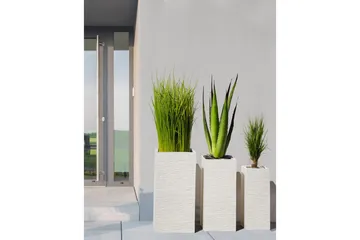 Trädgårdskruka Dion Beige, 33x33x70 cm - Beige, 33x33x70 cm - Trädgård & spabad - Trädgårdsskötsel - Odling - Planteringskärl & blomkruka - Stor blomkruka