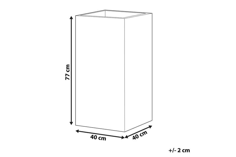 Trädgårdskruka Dion Beige, 40x40x77 cm - Beige, 40x40x77 cm - Trädgård & spabad - Trädgårdsskötsel - Odling - Planteringskärl & blomkruka - Stor blomkruka