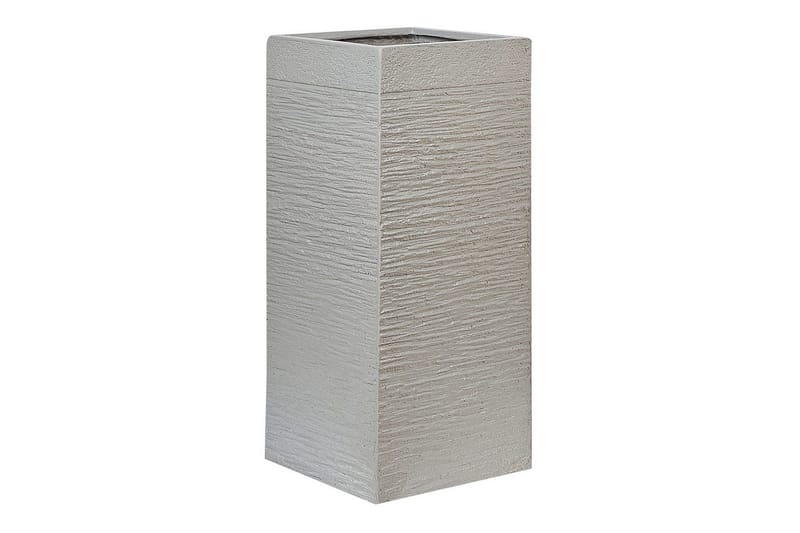Trädgårdskruka Dion Grå, 26x26x60 cm - Grå, 26x26x60 cm - Trädgård & spabad - Trädgårdsskötsel - Odling - Planteringskärl & blomkruka - Stor blomkruka
