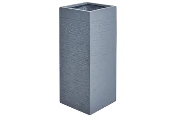 Trädgårdskruka Dion Grå, 26x26x61 cm - Grå, 26x26x61 cm - Trädgård & spabad - Trädgårdsskötsel - Odling - Planteringskärl & blomkruka - Stor blomkruka