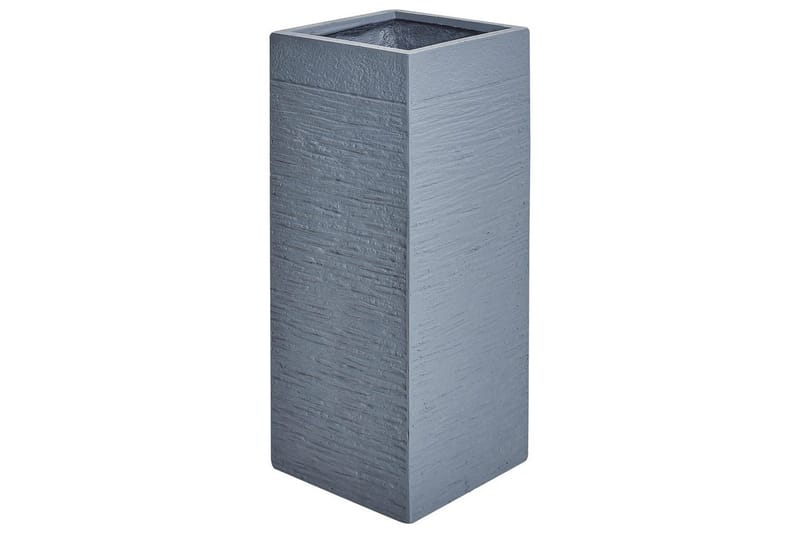 Trädgårdskruka Dion Grå, 26x26x61 cm - Grå, 26x26x61 cm - Trädgård & spabad - Trädgårdsskötsel - Odling - Planteringskärl & blomkruka - Stor blomkruka