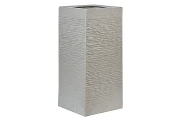 Trädgårdskruka Dion Grå, 33x33x70 cm - Grå, 33x33x70 cm - Trädgård & spabad - Trädgårdsskötsel - Odling - Planteringskärl & blomkruka - Stor blomkruka