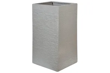 Trädgårdskruka Dion Grå, 40x40x77 cm - Grå, 40x40x77 cm - Trädgård & spabad - Trädgårdsskötsel - Odling - Planteringskärl & blomkruka - Stor blomkruka