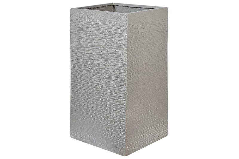 Trädgårdskruka Dion Grå, 40x40x77 cm - Grå, 40x40x77 cm - Trädgård & spabad - Trädgårdsskötsel - Odling - Planteringskärl & blomkruka - Stor blomkruka