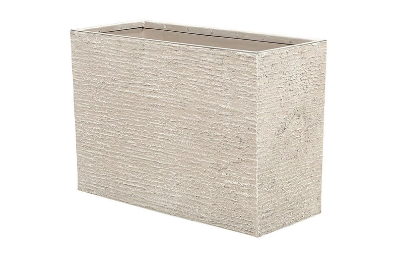 Trädgårdskruka Edessa Beige, 80x34x56 cm - Beige, 80x34x56 cm - Trädgård & spabad - Trädgårdsskötsel - Odling - Planteringskärl & blomkruka - Stor blomkruka