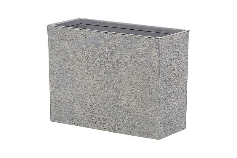 Trädgårdskruka Edessa Grå, 60x25x45 cm - Grå, 60x25x45 cm - Trädgård & spabad - Trädgårdsskötsel - Odling - Planteringskärl & blomkruka - Stor blomkruka