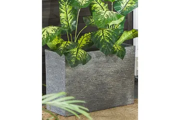 Trädgårdskruka Edessa Grå, 70x29x50 cm - Grå, 70x29x50 cm - Trädgård & spabad - Trädgårdsskötsel - Odling - Planteringskärl & blomkruka - Stor blomkruka