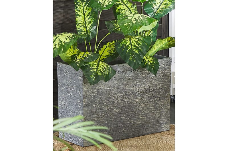 Trädgårdskruka Edessa Grå, 70x29x50 cm - Grå, 70x29x50 cm - Trädgård & spabad - Trädgårdsskötsel - Odling - Planteringskärl & blomkruka - Stor blomkruka