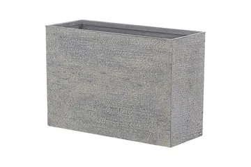 Trädgårdskruka Edessa Grå, 70x29x50 cm - Grå, 70x29x50 cm - Trädgård & spabad - Trädgårdsskötsel - Odling - Planteringskärl & blomkruka - Stor blomkruka