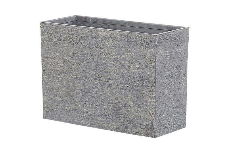 Trädgårdskruka Edessa Grå, 80x34x56 cm - Grå, 80x34x56 cm - Trädgård & spabad - Trädgårdsskötsel - Odling - Planteringskärl & blomkruka - Stor blomkruka