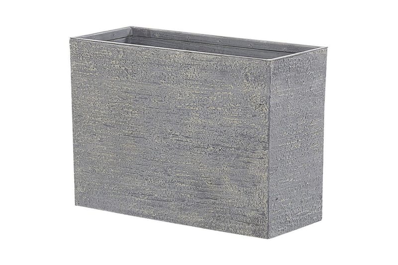 Trädgårdskruka Edessa Grå, 80x34x56 cm - Grå, 80x34x56 cm - Trädgård & spabad - Trädgårdsskötsel - Odling - Planteringskärl & blomkruka - Stor blomkruka