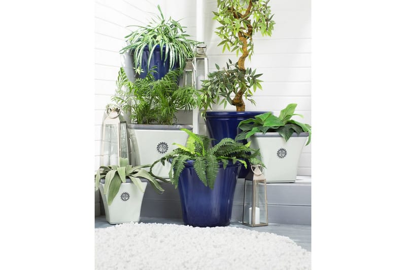 Trädgårdskruka Elateia set om 2 32x32x31 cm - 32x32x31 cm - Trädgård & spabad - Trädgårdsskötsel - Odling - Planteringskärl & blomkruka - Stor blomkruka