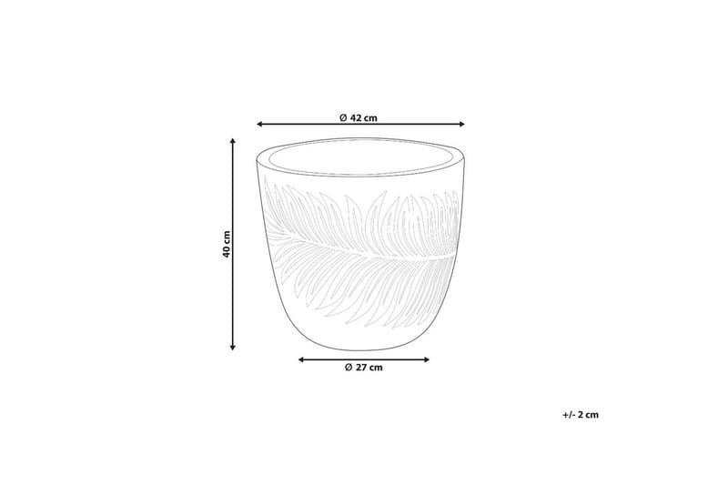 Trädgårdskruka Ftero 42x42x40 cm - 42x42x40 cm - Trädgård & spabad - Trädgårdsskötsel - Odling - Planteringskärl & blomkruka - Stor blomkruka