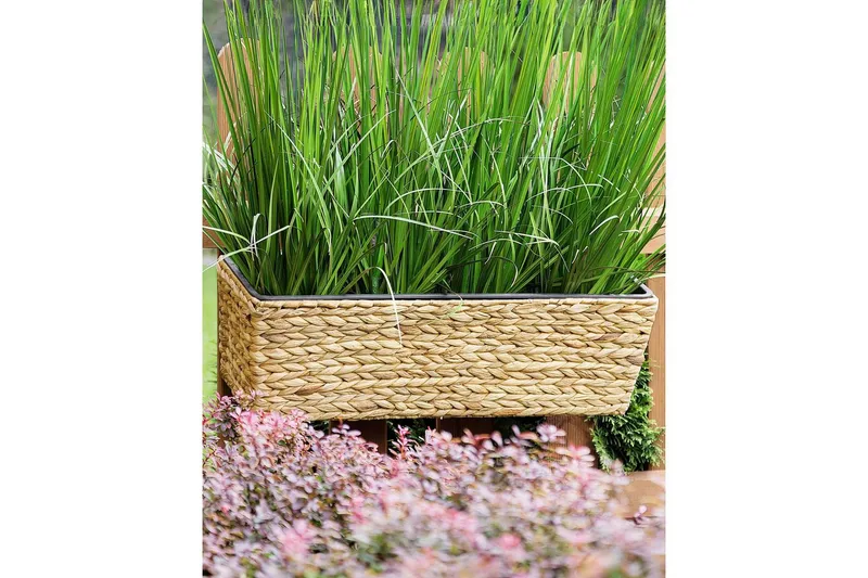 Trädgårdskruka Kawala Beige, 60x18x20 cm - Beige, 60x18x20 cm - Trädgård & spabad - Trädgårdsskötsel - Odling - Planteringskärl & blomkruka - Stor blomkruka