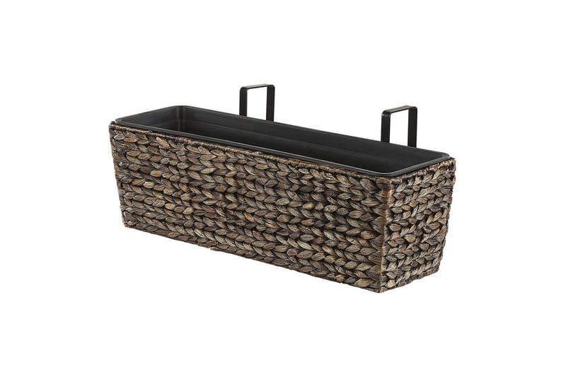 Trädgårdskruka Kawala Brun, 60x18x20 cm - Brun, 60x18x20 cm - Trädgård & spabad - Trädgårdsskötsel - Odling - Planteringskärl & blomkruka - Stor blomkruka