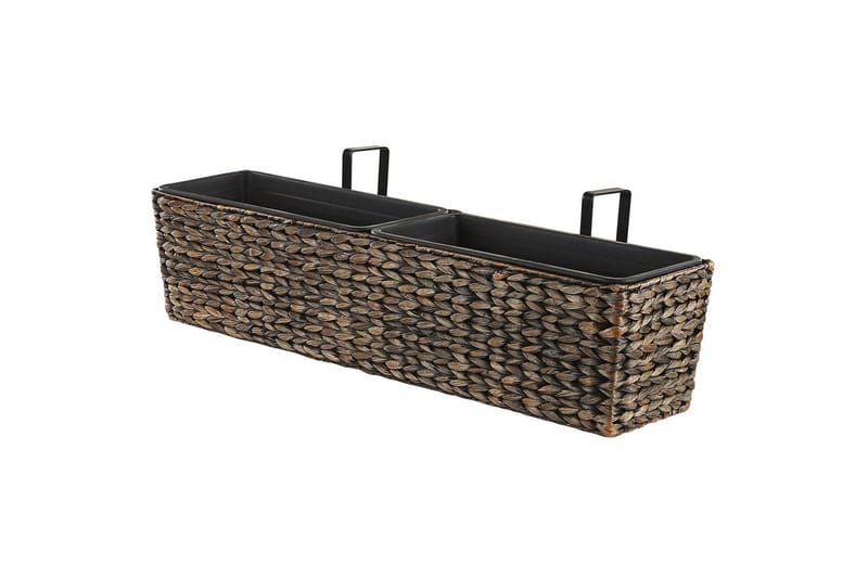 Trädgårdskruka Kawala Brun, 80x18x20 cm - Brun, 80x18x20 cm - Trädgård & spabad - Trädgårdsskötsel - Odling - Planteringskärl & blomkruka - Stor blomkruka