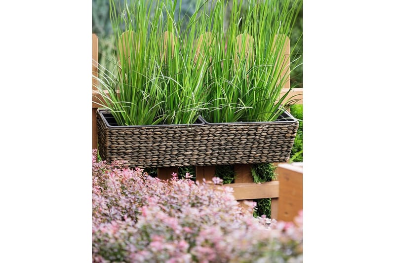 Trädgårdskruka Kawala Brun, 80x18x20 cm - Brun, 80x18x20 cm - Trädgård & spabad - Trädgårdsskötsel - Odling - Planteringskärl & blomkruka - Stor blomkruka