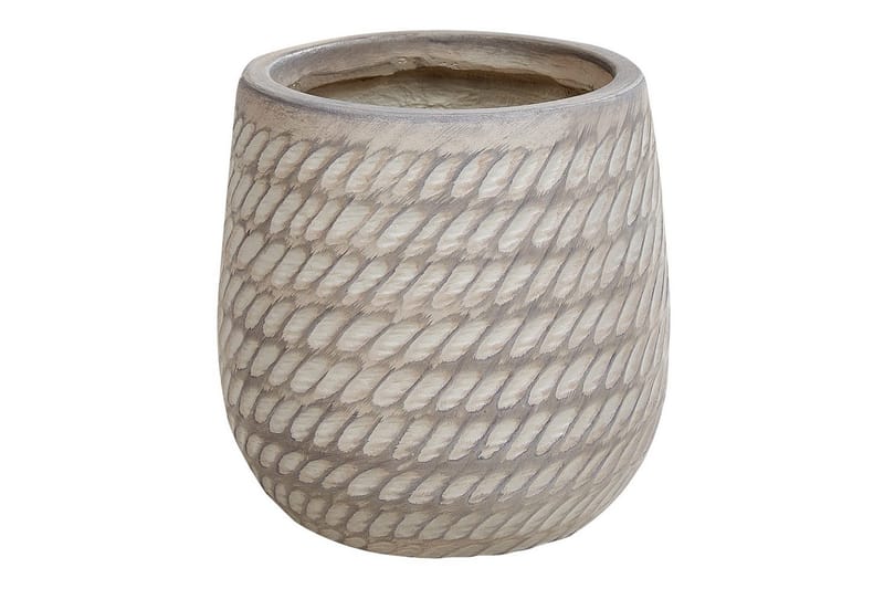 Trädgårdskruka Livadia Beige, 19x19x22 cm - Beige, 19x19x22 cm - Trädgård & spabad - Trädgårdsskötsel - Odling - Planteringskärl & blomkruka - Stor blomkruka