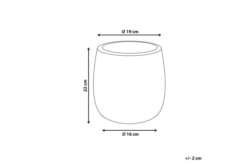 Trädgårdskruka Livadia Grön, 19x19x22 cm - Grön, 19x19x22 cm - Trädgård & spabad - Trädgårdsskötsel - Odling - Planteringskärl & blomkruka - Stor blomkruka
