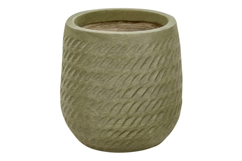 Trädgårdskruka Livadia Grön, 19x19x22 cm - Grön, 19x19x22 cm - Trädgård & spabad - Trädgårdsskötsel - Odling - Planteringskärl & blomkruka - Stor blomkruka