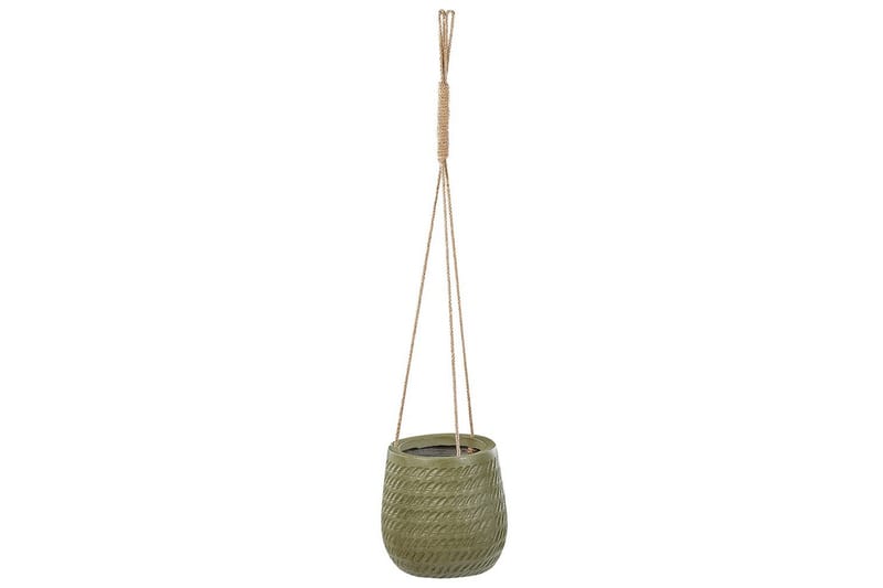 Trädgårdskruka Livadia Grön, 20x20x21 cm - Grön, 20x20x21 cm - Trädgård & spabad - Trädgårdsskötsel - Odling - Planteringskärl & blomkruka - Stor blomkruka