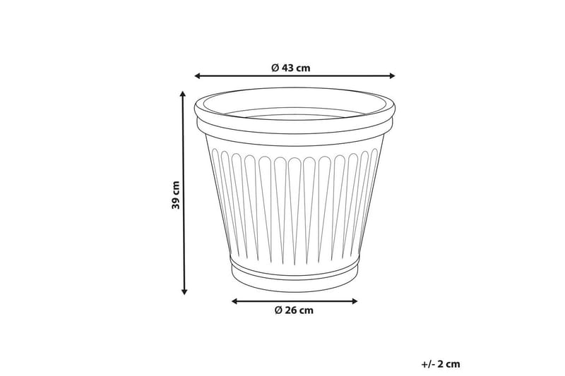 Trädgårdskruka Maize Beige - Beige - Trädgård & spabad - Trädgårdsskötsel - Odling - Planteringskärl & blomkruka - Stor blomkruka