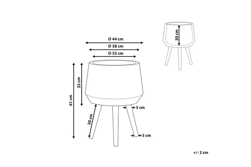 Trädgårdskruka Malaki - Trädgård & spabad - Trädgårdsskötsel - Odling - Planteringskärl & blomkruka - Stor blomkruka