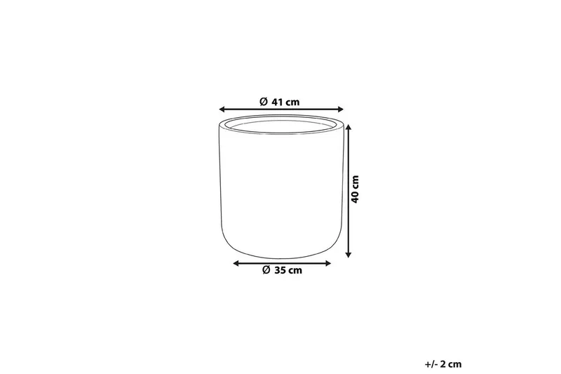 Trädgårdskruka Messene 41x41x40 cm - 41x41x40 cm - Trädgård & spabad - Trädgårdsskötsel - Odling - Planteringskärl & blomkruka - Stor blomkruka