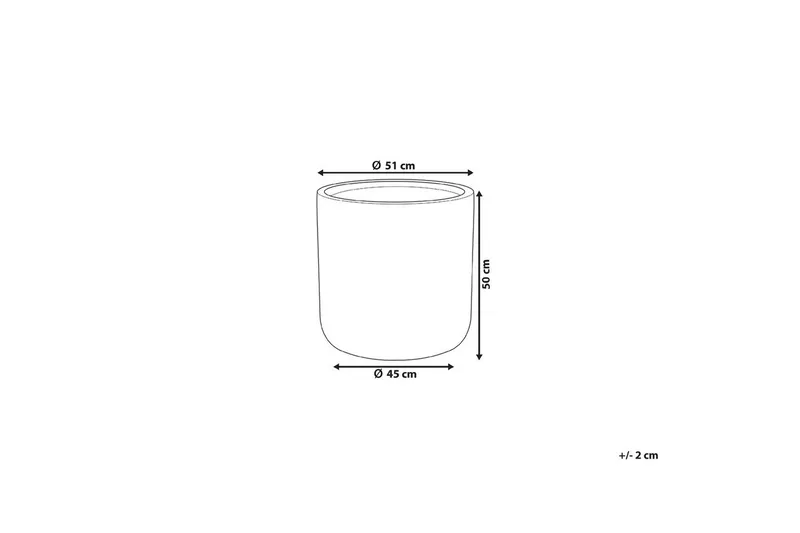 Trädgårdskruka Messene 51x51x49 cm - 51x51x49 cm - Trädgård & spabad - Trädgårdsskötsel - Odling - Planteringskärl & blomkruka - Stor blomkruka