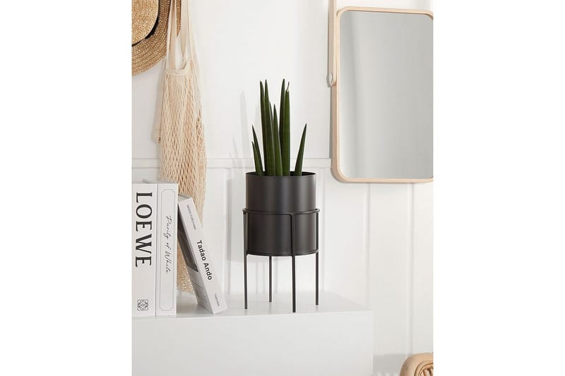 Trädgårdskruka Milea Svart - Svart - Trädgård & spabad - Trädgårdsskötsel - Odling - Planteringskärl & blomkruka - Stor blomkruka