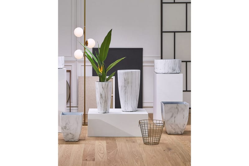 Trädgårdskruka Miro set om 2 35x35x42 cm - 35x35x42 cm - Trädgård & spabad - Trädgårdsskötsel - Odling - Planteringskärl & blomkruka - Stor blomkruka