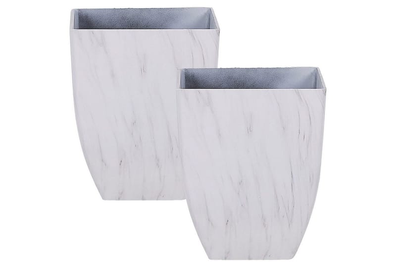 Trädgårdskruka Miro set om 2 35x35x42 cm, 35x35x42 cm