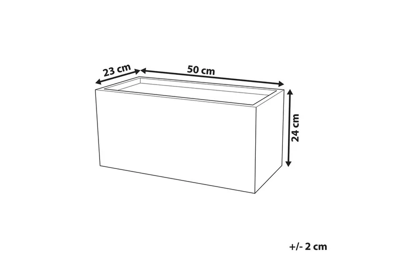Trädgårdskruka Myra 50x23x24 cm - 50x23x24 cm - Trädgård & spabad - Trädgårdsskötsel - Odling - Planteringskärl & blomkruka - Stor blomkruka