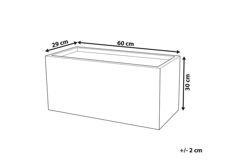 Trädgårdskruka Myra 60x29x30 cm - 60x29x30 cm - Trädgård & spabad - Trädgårdsskötsel - Odling - Planteringskärl & blomkruka - Stor blomkruka