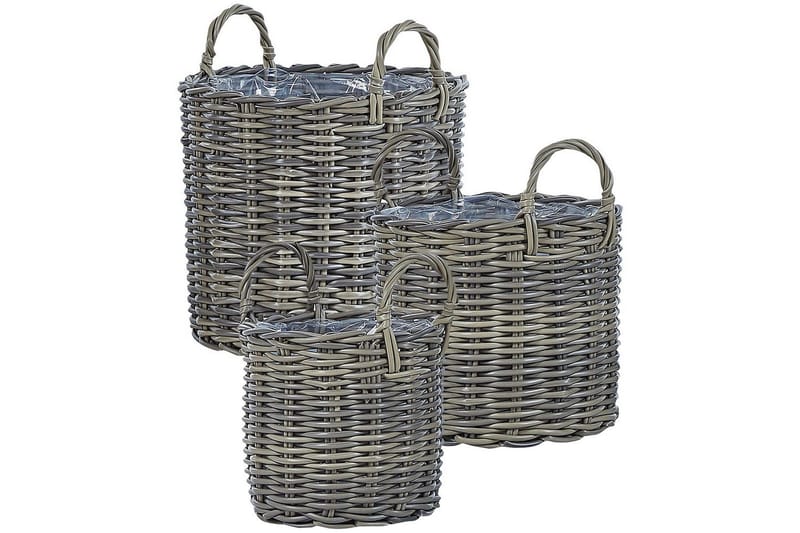 Trädgårdskruka Nikiti set om 3, undefined