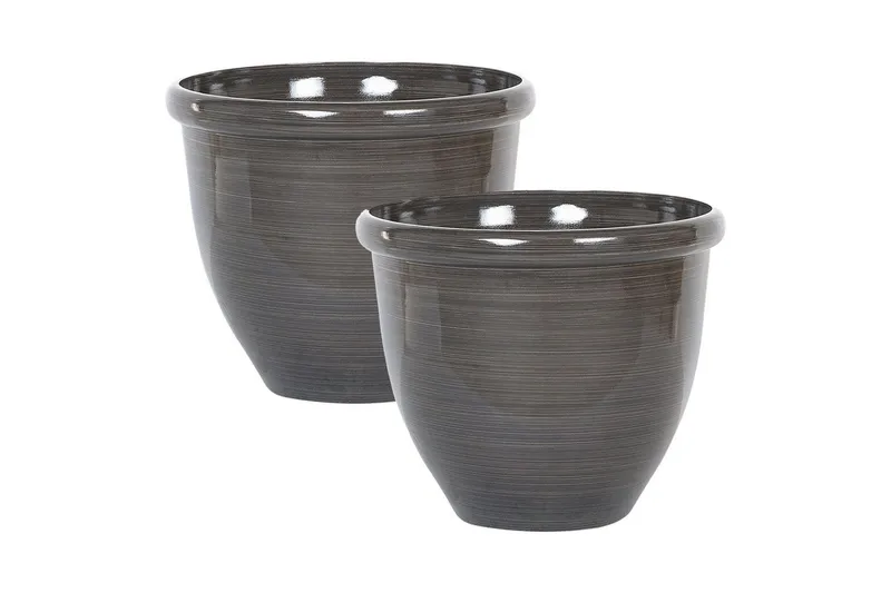 Trädgårdskruka Tesalia set om 2 44x44x38 cm, 44x44x38 cm