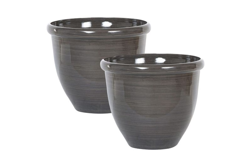 Trädgårdskruka Tesalia set om 2 44x44x38 cm - 44x44x38 cm - Trädgård & spabad - Trädgårdsskötsel - Odling - Planteringskärl & blomkruka - Stor blomkruka