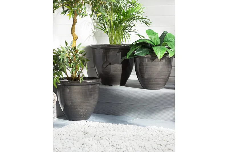 Trädgårdskruka Tesalia set om 2 44x44x38 cm - 44x44x38 cm - Trädgård & spabad - Trädgårdsskötsel - Odling - Planteringskärl & blomkruka - Stor blomkruka