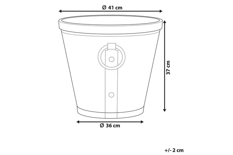 Trädgårdskruka Vari 41x41x37 cm - 41x41x37 cm - Trädgård & spabad - Trädgårdsskötsel - Odling - Planteringskärl & blomkruka - Stor blomkruka