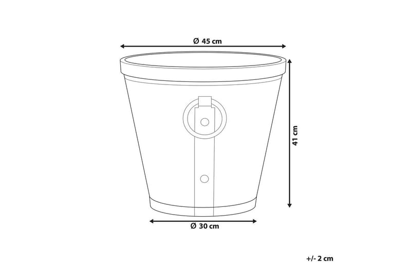 Trädgårdskruka Vari 45x45x41 cm - 45x45x41 cm - Trädgård & spabad - Trädgårdsskötsel - Odling - Planteringskärl & blomkruka - Stor blomkruka