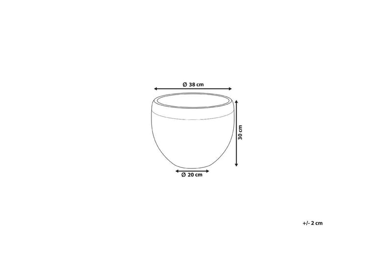 Trädgårdskruka Zakros Grå - Grå - Trädgård & spabad - Trädgårdsskötsel - Odling - Planteringskärl & blomkruka - Stor blomkruka