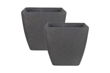 Trädgårdskruka Zeli set om 2 34x34x34 cm - 34x34x34 cm - Trädgård & spabad - Trädgårdsskötsel - Odling - Planteringskärl & blomkruka - Stor blomkruka