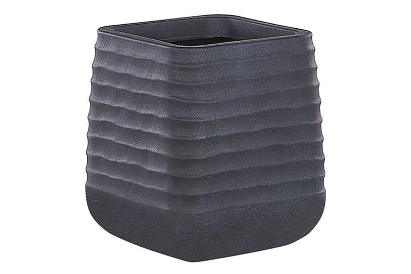 Trädgårdskruka Parikia Svart, 28x28x27 cm - Svart, 28x28x27 cm - Trädgård & spabad - Trädgårdsskötsel - Odling - Planteringskärl & blomkruka - Stor blomkruka