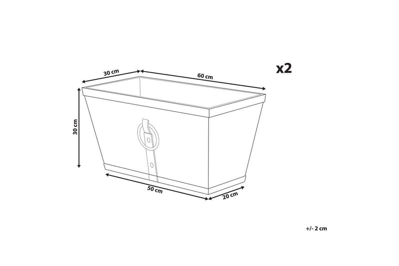 Trädgårdskruka Poria set om 2 - Trädgård & spabad - Trädgårdsskötsel - Odling - Planteringskärl & blomkruka - Stor blomkruka