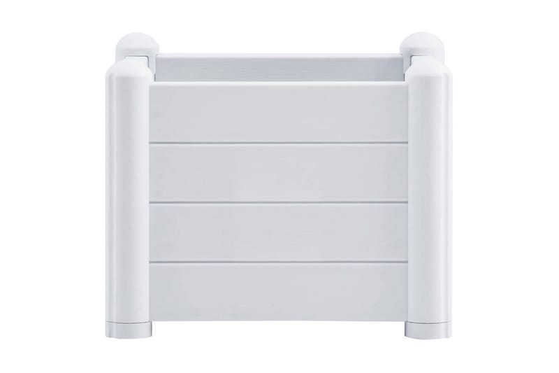 Upphöjd odlingslåda PP vit 43x43x35 cm - Vit - Trädgård & spabad - Trädgårdsskötsel - Odling - Planteringskärl & blomkruka - Blomlåda
